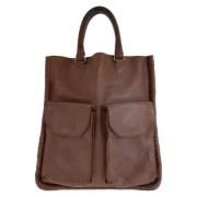 Pre-owned Leather handbags Bottega Veneta Vintage , Brown , Dames