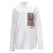 Pre-owned Cotton tops Burberry Vintage , White , Dames