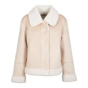 Shearling Korte Jassen Saint Barth , Yellow , Dames