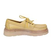 Vintage Leren Dames Sneakers Moma , Yellow , Dames