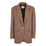 Bruine Jas Over Stijl Ottod'Ame , Brown , Dames