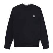 Navy Blauw Stijlvolle Gebreide Kleding Fred Perry , Blue , Heren