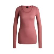 Stijlvol T-shirt voor mannen Hugo Boss , Pink , Dames