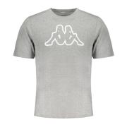 Korte Mouw Logo Print T-Shirt Kappa , Gray , Heren