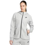 Dames Fleece Hoodie met Tech Nike , Gray , Dames