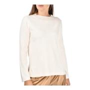 Witte Cashmere Trui met Lurex Paolo Fiorillo Capri , White , Dames