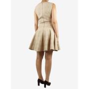 Pre-owned Nylon dresses Alaïa Pre-owned , Beige , Dames