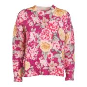 Bloemen Crew Neck Sweaters Saint Barth , Multicolor , Dames