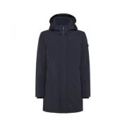 Lange Blauwe Trenchcoat Peuterey , Blue , Heren