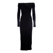 Zwarte Off Shoulder Rotate Jurk Rotate Birger Christensen , Black , Da...