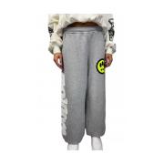 Hoge taille grijze katoenen broek Barrow , Gray , Dames