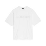 Surrealisme Stijl T-Shirt Jacquemus , White , Dames