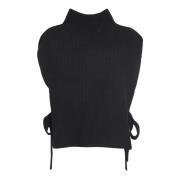 Zwarte Sweater Vest Palmer Gilet 8PM , Black , Dames