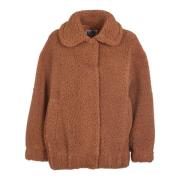 Faux Bomber Jassen Saint Barth , Brown , Dames