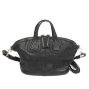 Pre-owned Leather handbags Givenchy Pre-owned , Black , Dames