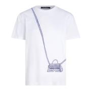 Baltisch T-shirt met tas ontwerp Karl Lagerfeld , White , Dames