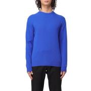 Wol Ronde Hals Wol Trui Woolrich , Blue , Heren