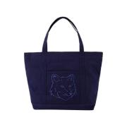 Cotton shoulder-bags Maison Kitsuné , Blue , Dames