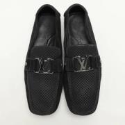 Pre-owned Suede flats Louis Vuitton Vintage , Black , Heren