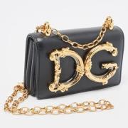 Pre-owned Leather shoulder-bags Dolce & Gabbana Pre-owned , Black , Da...