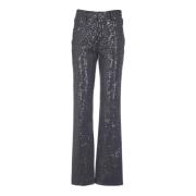 Zwarte Pailletten Jeans voor Vrouwen Rotate Birger Christensen , Black...