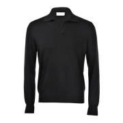 Athleisure Merinowol Trui Zwart Paolo Fiorillo Capri , Black , Heren