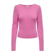 Lange mouwen dames T-shirt in Super Pink Only , Pink , Dames