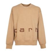 Felt Script Sweaters Carhartt Wip , Brown , Heren