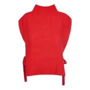 Stijlvolle Palmer Gilet Sweaters 8PM , Red , Dames