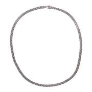 Curb Chain Necklace Tom Wood , Gray , Dames