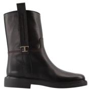 Leather boots Tod's , Black , Dames