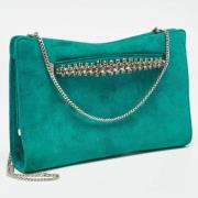 Pre-owned Suede handbags Jimmy Choo Pre-owned , Green , Dames