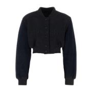 Cropped Varsity Jacket Givenchy , Black , Dames