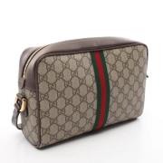 Pre-owned Leather gucci-bags Gucci Vintage , Beige , Dames