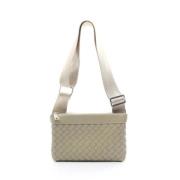 Pre-owned Fabric shoulder-bags Bottega Veneta Vintage , Beige , Dames