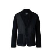 John Mixed-media verticale quilt blazer Mackage , Black , Heren