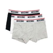 Heren Katoenen Stretch Trunk Ondergoed Moschino , Multicolor , Heren