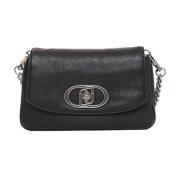 Stijlvolle Messenger Tas met Klepsluiting Liu Jo , Black , Dames