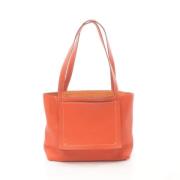 Pre-owned Leather shoulder-bags Hermès Vintage , Orange , Dames