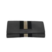 Pre-owned Leather wallets Bally Pre-owned , Black , Dames