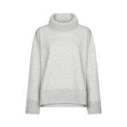 Oversized Cashmere Blend Rollneck Sweatshirt Dondup , Gray , Dames