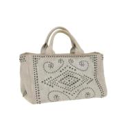 Pre-owned Canvas handbags Prada Vintage , Gray , Dames