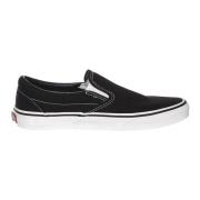 Zwarte Slip-On Sneakers met Suède Bovenwerk Vans , Black , Heren