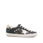 Zwarte Sneakers met Metalen Panelen Golden Goose , Black , Dames