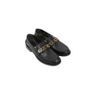 Pre-owned Leather flats Gucci Vintage , Black , Dames