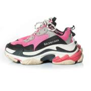 Pre-owned Suede sneakers Balenciaga Vintage , Pink , Dames