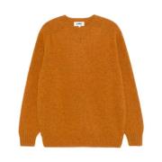 Oranje Wol Crew Neck Sweater YMC You Must Create , Orange , Heren