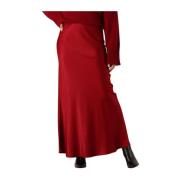 Rode Maxi Rok voor Vrouwen My Essential Wardrobe , Red , Dames