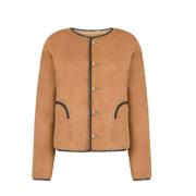 Omkeerbare Kameel Bolero Jas Blazé Milano , Brown , Dames