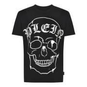 Zwarte T-shirts en Polos Philipp Plein , Black , Heren